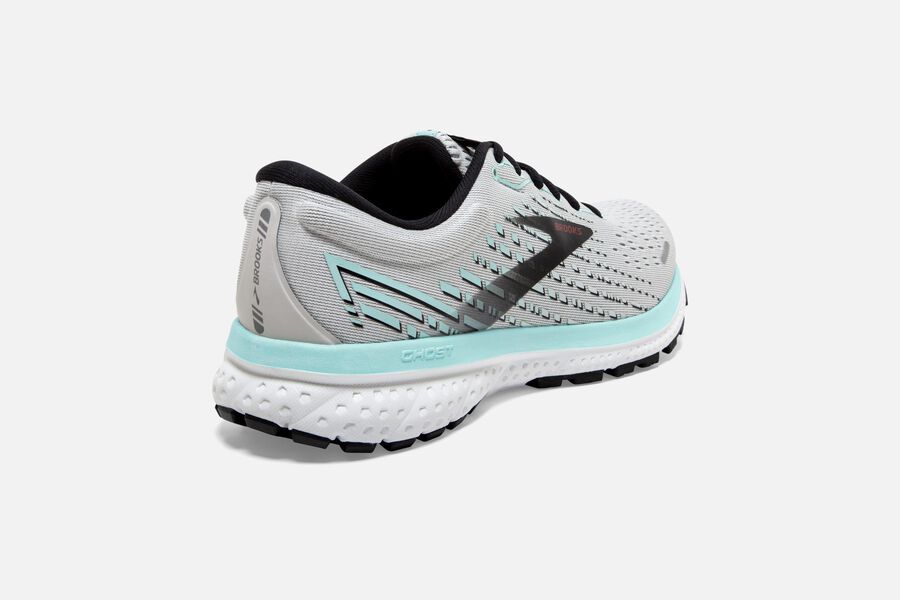 Brooks Running Shoes - Ghost 13 Road Womens - White/Black - RPZ-317904